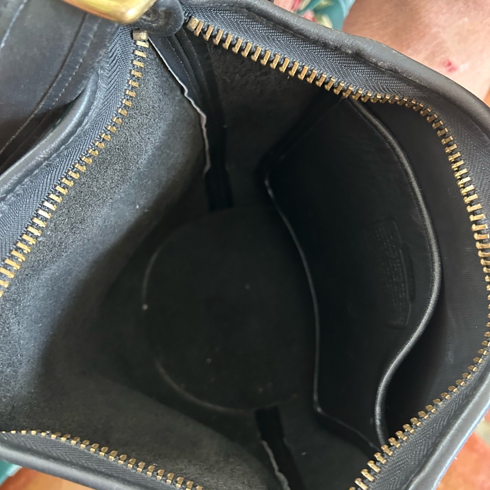 Coach bucket purse with brass buckles, long adjustable strap. It is Pristine! - Picture 4 of 4